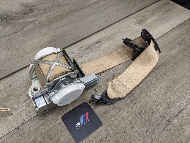 12-18 OEM BMW F30 F31 F34 Front Right Passenger Side Seatbelt Retractor Beige