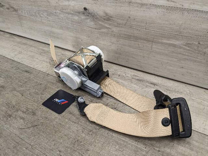 12-18 OEM BMW F30 F31 F34 Front Right Passenger Side Seatbelt Retractor Beige