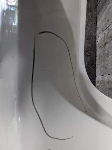 08-13 OEM BMW E88 E82 135i M-Sport Rear Bumper Cover Complete W/O PDC White*