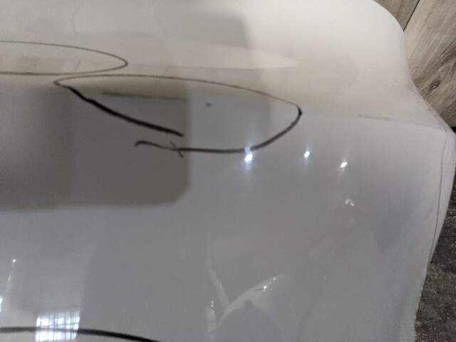 08-13 OEM BMW E88 E82 135i M-Sport Rear Bumper Cover Complete W/O PDC White*