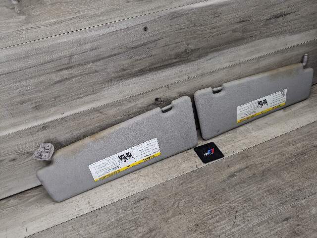 08-13 OEM BMW E70 X5 Interior Sun Visor Leather GRAY/VINYL SET*