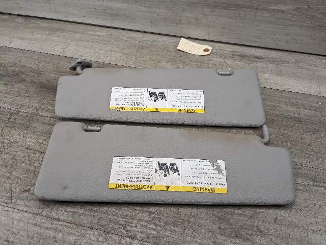 08-13 OEM BMW E70 X5 Interior Sun Visor Leather GRAY/VINYL SET*
