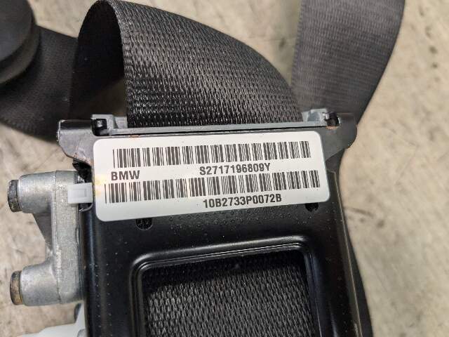 07-13 OEM BMW E70 X5 X6 Front Right Passenger Seat Belt Seatbelt Retractor Black