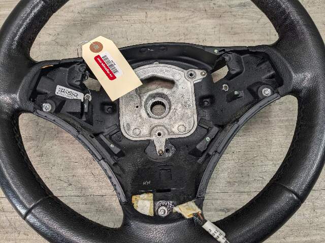 OEM BMW E82 E88 E90 E92 E93 Steering Wheel Black Leather BARE*