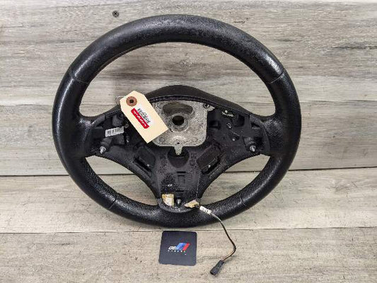 OEM BMW E82 E88 E90 E92 E93 Steering Wheel Black Leather BARE*