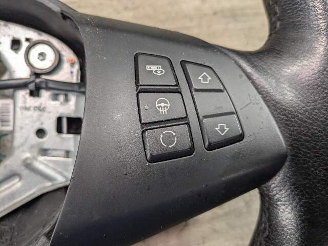 OEM BMW E70 E71 Heated Steering Wheel Black Leather w/Button Switches*