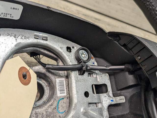 OEM BMW E70 E71 Heated Steering Wheel Black Leather w/Button Switches*