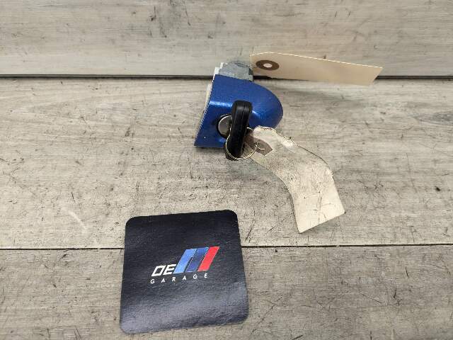 OEM BMW M4 F36 F83 F82 Left Driver Door Lock Key Cylinder Mechanism Blue
