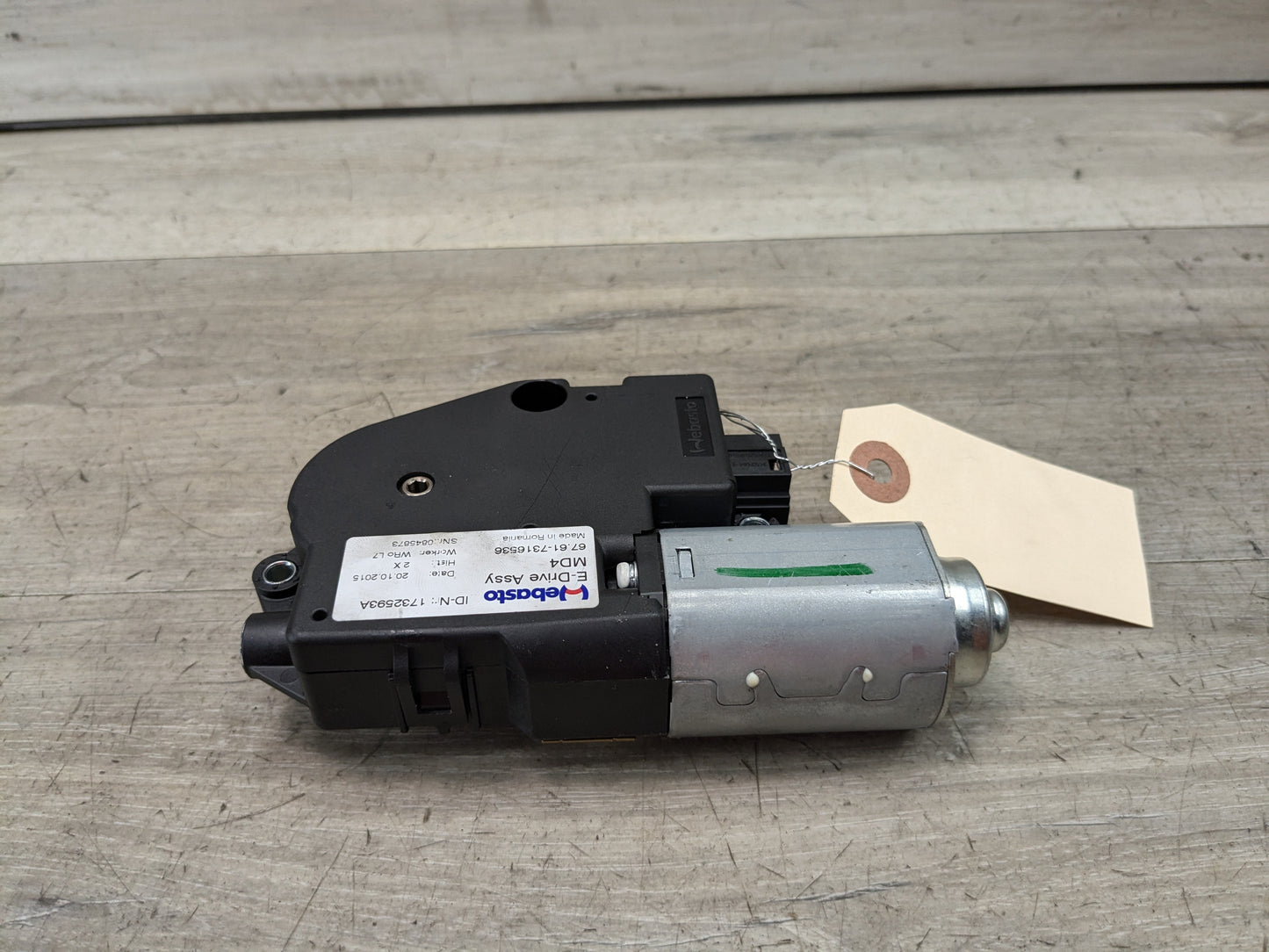 OEM BMW F06 F82 F80 F13 F32 F10 M2 M3 M4 M6 Upper Sunroof Moon Roof Motor Unit