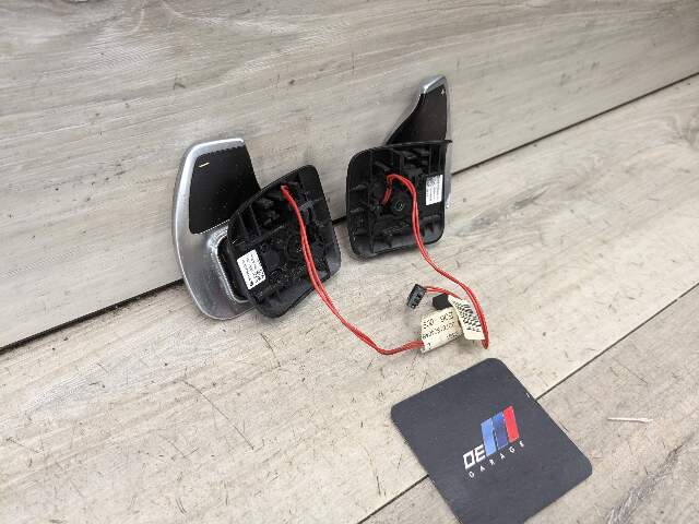 11-13 OEM BMW E90 E92 E88 E82 135 335 LCI Steering Wheel Paddle Shifter SET*
