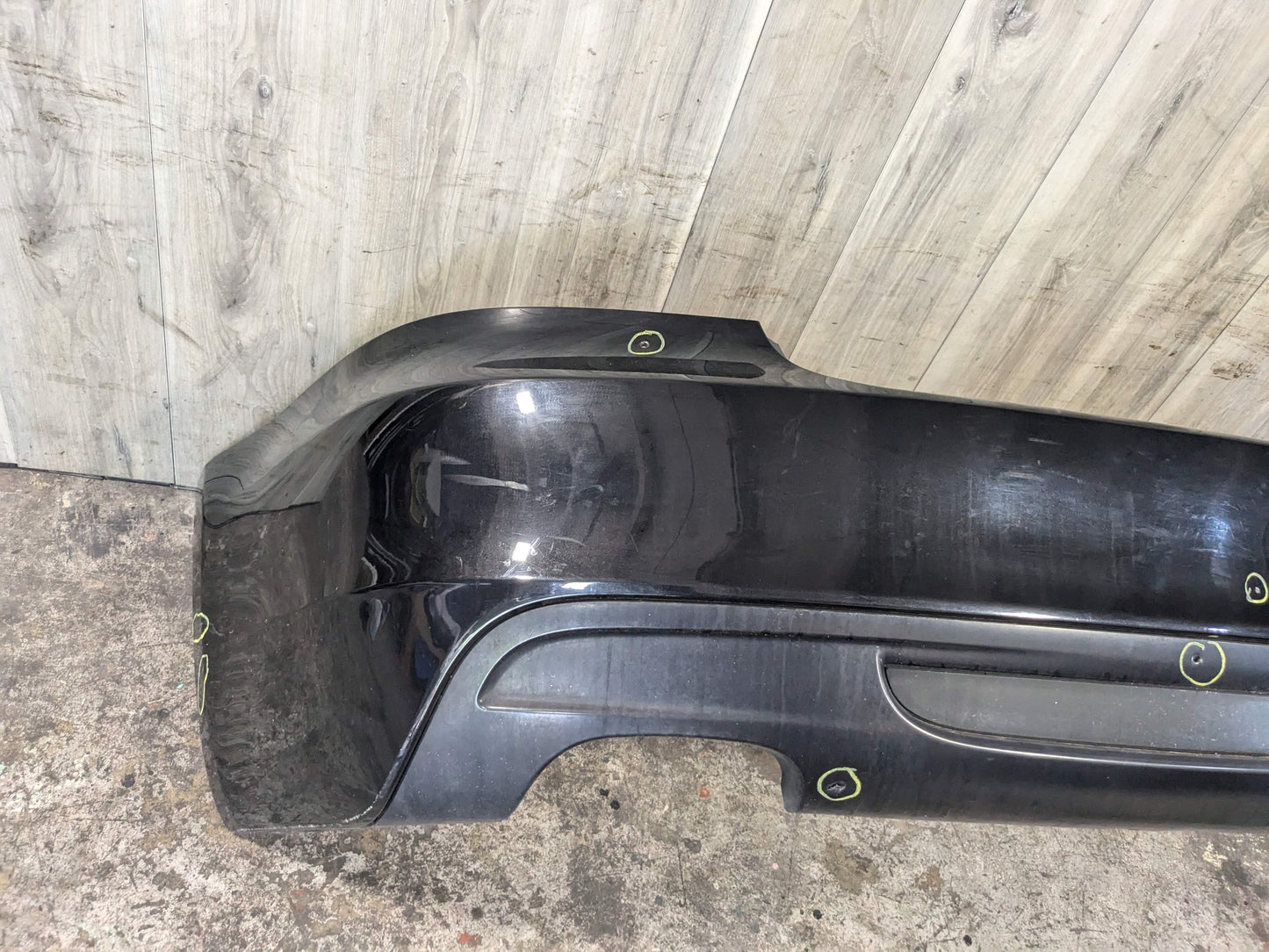 08-13 OEM BMW E88 E82 135i M-Sport Rear Bumper Cover Complete W/O PDC Black*