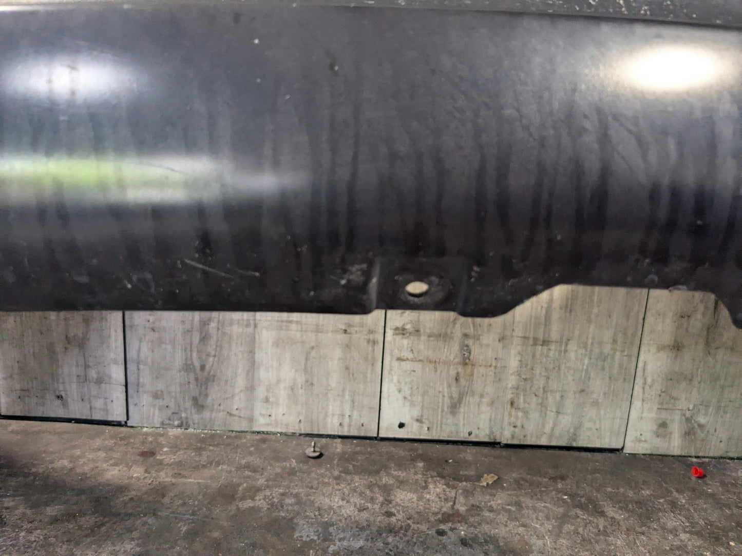 08-13 OEM BMW E88 E82 135i M-Sport Rear Bumper Cover Complete W/O PDC Black*