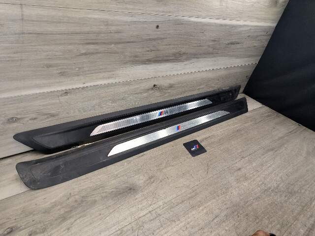 14-17 OEM BMW F32 F82 Left Right Side M SPORT Door Sills Cover Trim SET
