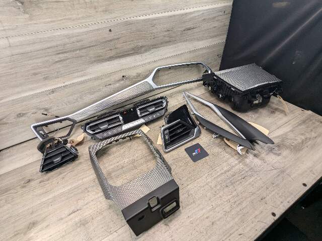 OEM BMW G20 330 M340 Central Console Dash Panel Aluminium Interior Trim SET