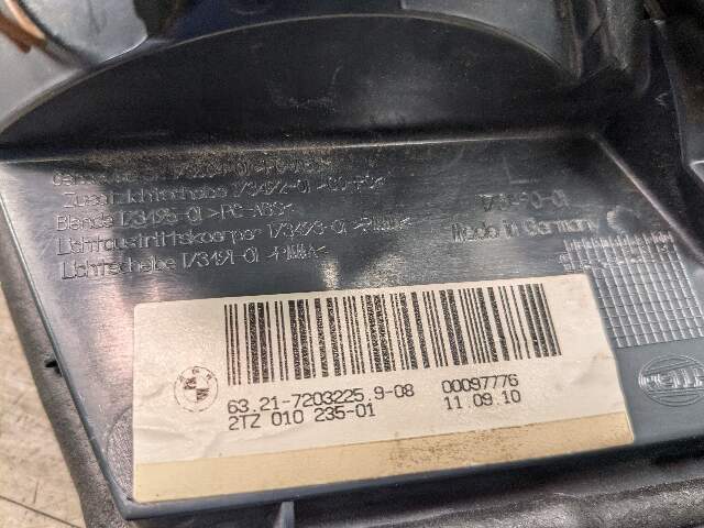 11-13 OEM BMW F10 528 535 550 M5 Rear Driver Left Side Inner Trunk Tail Light