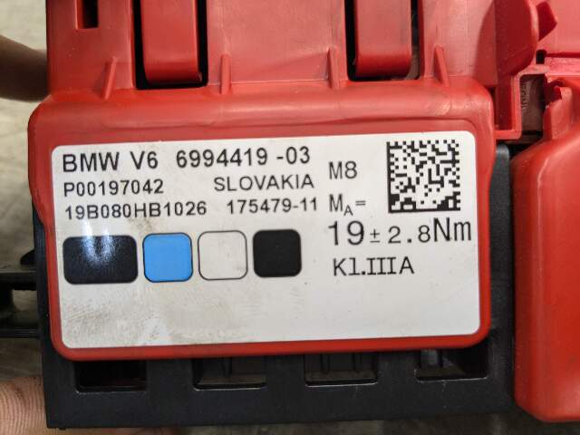 OEM BMW G20 G26 G80 330 M340 Positive Battery Junction Terminal Control Fuse Box