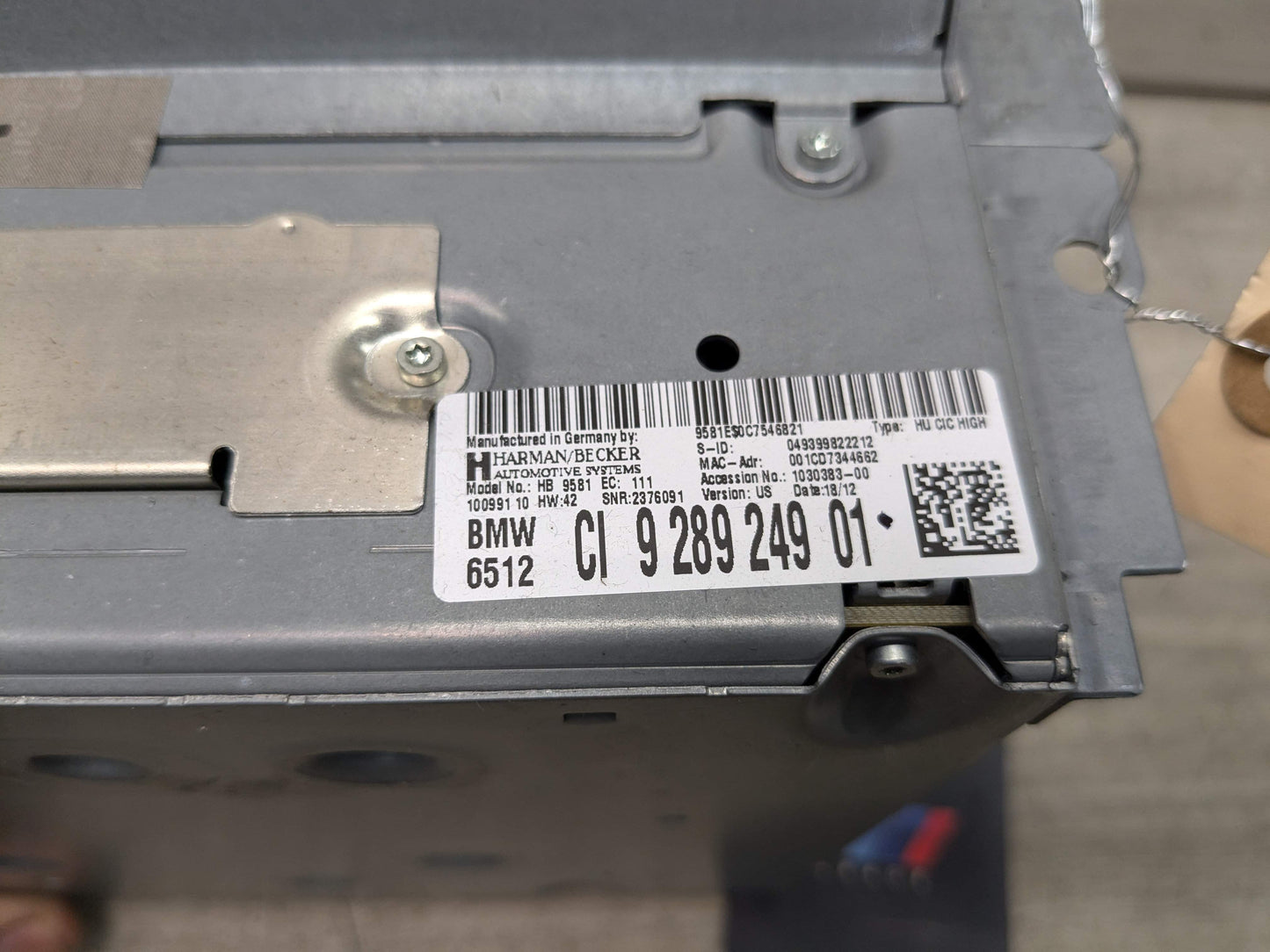 OEM BMW F10 M5 550 F12 F13 M6 650 Navigation CIC Headunit Radio Audio HW 4.2