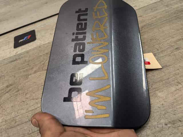 12-18 OEM BMW F30 F80 M3 Rear Fuel Gas Tank Flap Filler Lid Cover Cap Gray