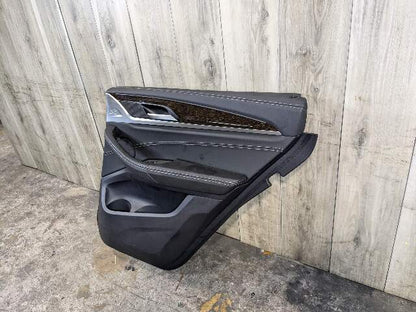 OEM BMW G01 X3 REAR Right Passenger Interior Door Panel Card Trim Cover Black
