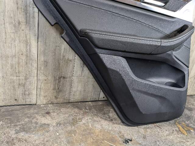 OEM BMW G01 X3 REAR Left Driver SIde Interior Door Panel Card Trim Cover Black