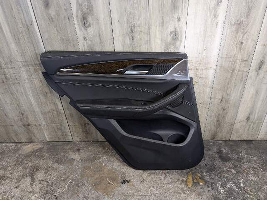 OEM BMW G01 X3 REAR Left Driver SIde Interior Door Panel Card Trim Cover Black