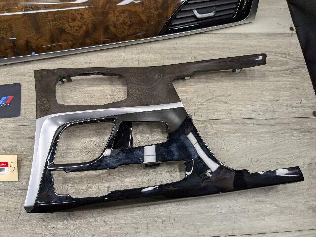 OEM BMW G30 530 540 M550 Central Console Dash Panel Fine Wood Interior Trim SET
