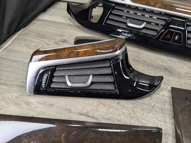 OEM BMW G30 530 540 M550 Central Console Dash Panel Fine Wood Interior Trim SET