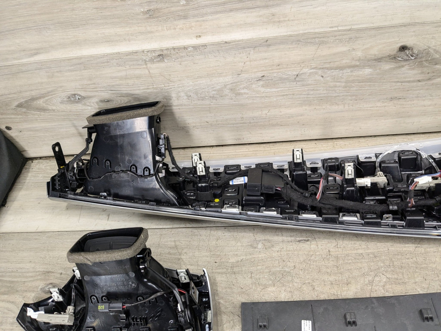 OEM BMW G30 530 540 M550 Central Console Dash Panel Fine Wood Interior Trim SET