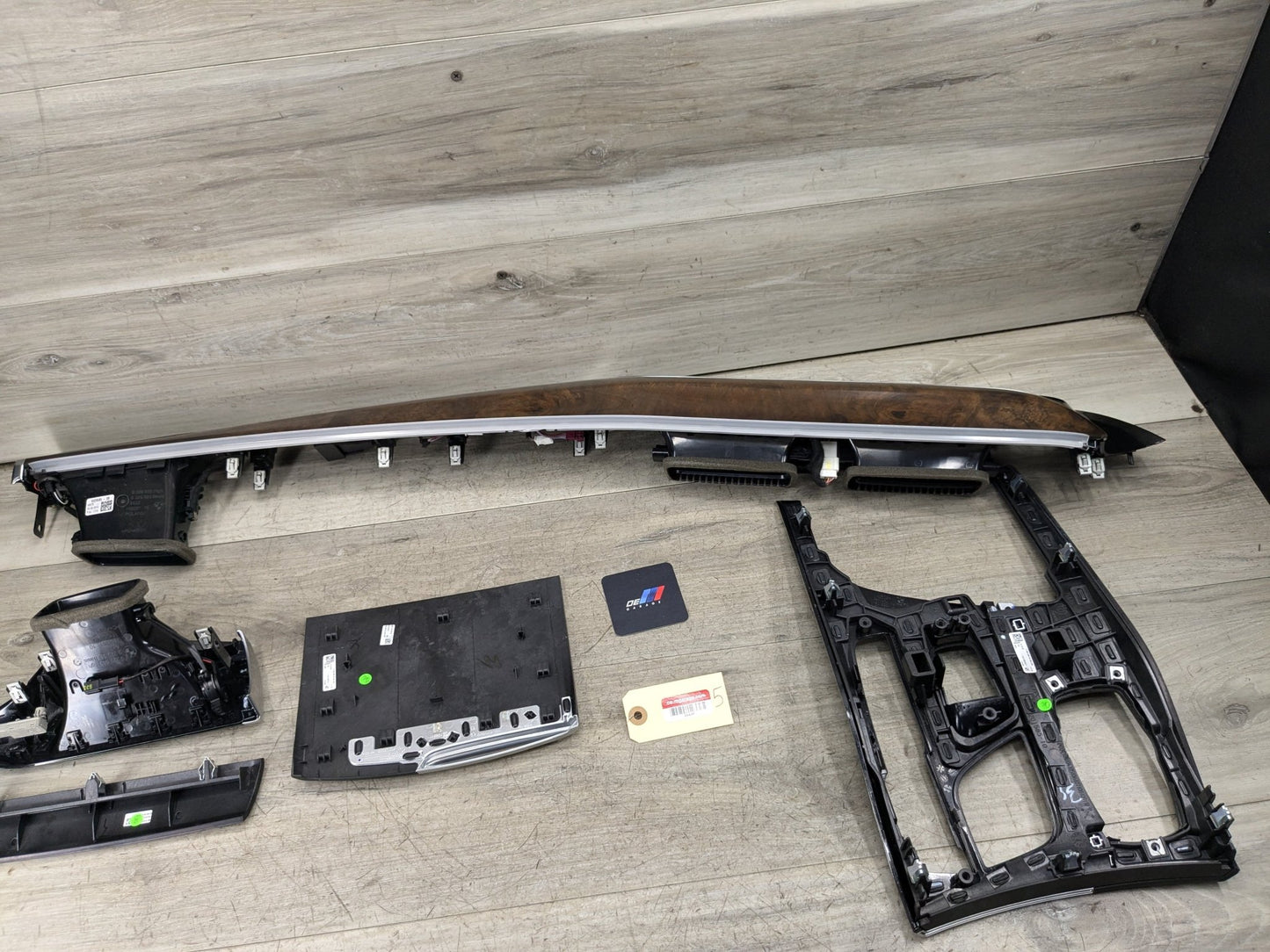 OEM BMW G30 530 540 M550 Central Console Dash Panel Fine Wood Interior Trim SET