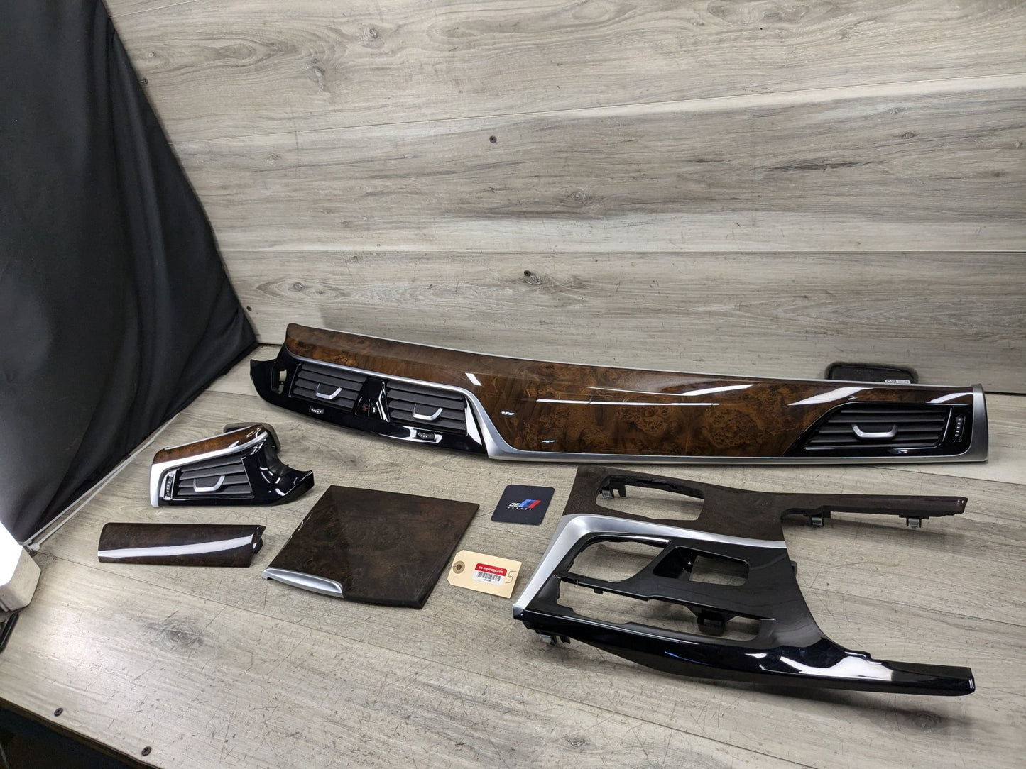 OEM BMW G30 530 540 M550 Central Console Dash Panel Fine Wood Interior Trim SET