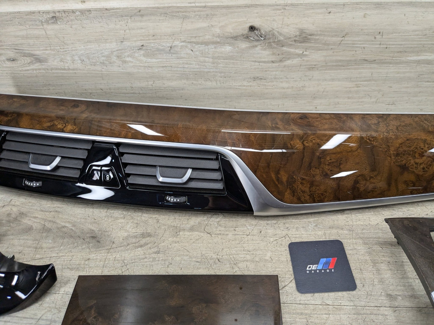 OEM BMW G30 530 540 M550 Central Console Dash Panel Fine Wood Interior Trim SET