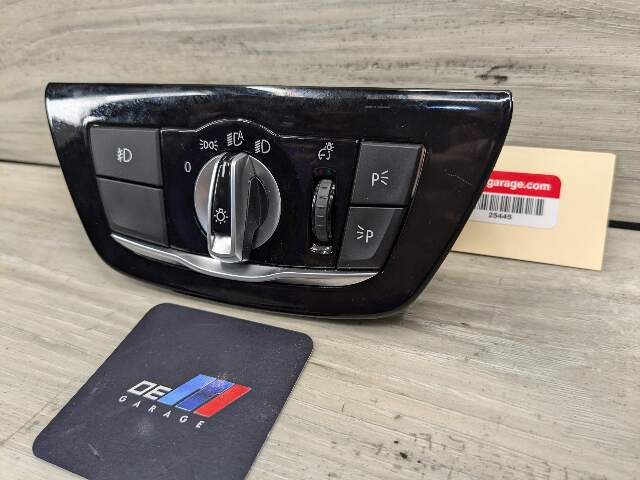 17-20 OEM BMW F90 M5 G30 G32 Headlight Switch Control Panel Light Module BLACK