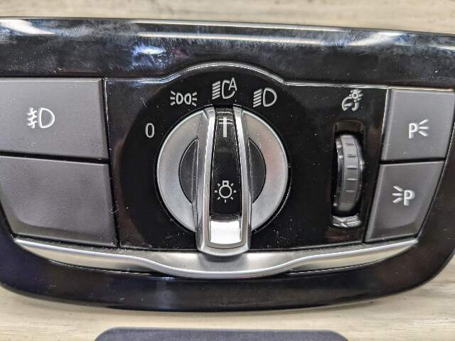 17-20 OEM BMW F90 M5 G30 G32 Headlight Switch Control Panel Light Module BLACK