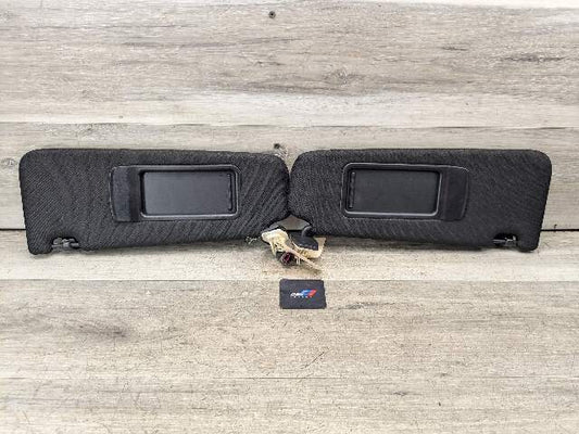 10-17 OEM BMW F10 Left Right Driver Passenger Side Sun Visor Black SET
