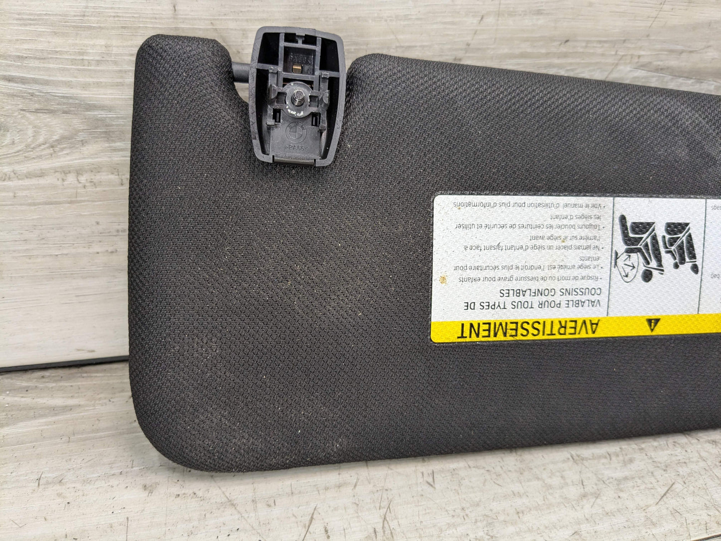 10-17 OEM BMW F10 Left Right Driver Passenger Side Sun Visor Black SET