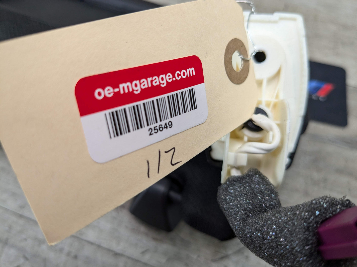 10-17 OEM BMW F10 Left Right Driver Passenger Side Sun Visor Black SET