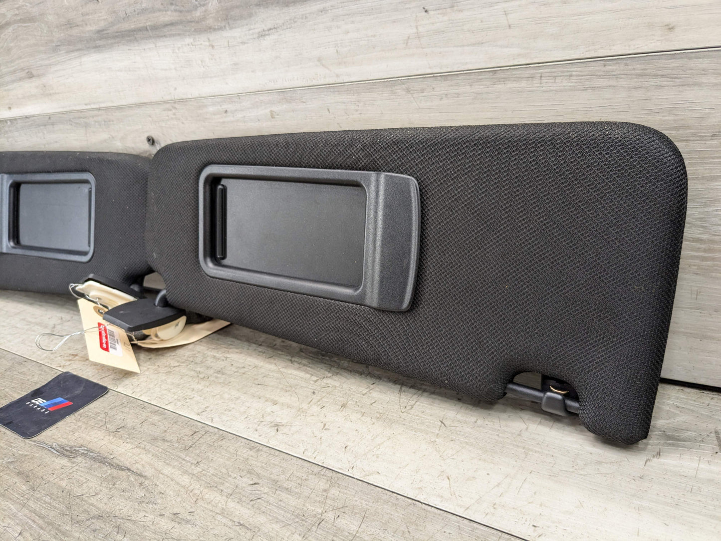 10-17 OEM BMW F10 Left Right Driver Passenger Side Sun Visor Black SET