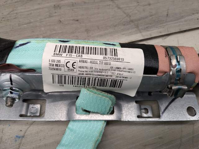 OEM BMW F15 X5 F85 X5M Right Passenger Side Top Roof Head Air Bag Airbag Curtain