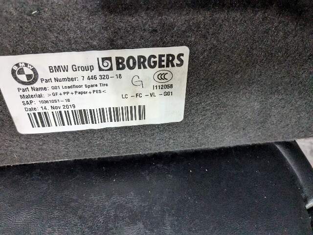 18-24 OEM BMW G01 F97 X3 X3M Trunk Floor Mat Carpet Cargo Liner Storage Cover