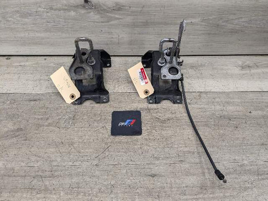 14-19 OEM BMW F15 F85 X5 F16 F86 X6 Hood Hardware Safety Latch Hook SET