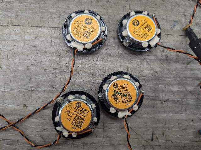 14-19 OEM BMW F15 F16 F85 F86 X5 X6 Stereo Audio Speakers Top Harman Kardon SET