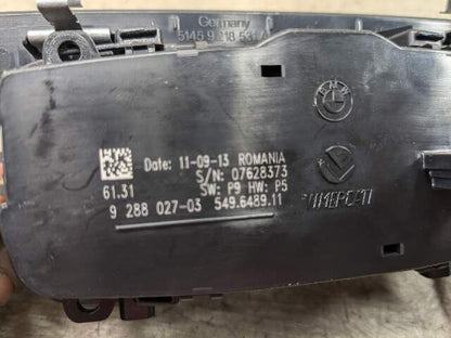 OEM BMW F15 F22 F30 F33 F80 Headlight Switch Control Panel Light Module BLACK
