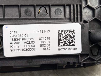 18-24 OEM BMW F97 F98 G01 G02 X3 X4 AC Climate Control Panel Radio Media Buttons