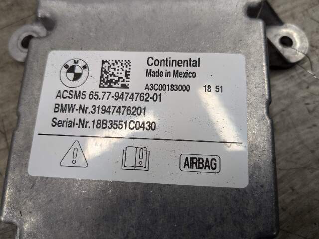 OEM BMW G01 G02 G12 G30 X3 X4 SRS Main Safety Restraint Airbag Control Module