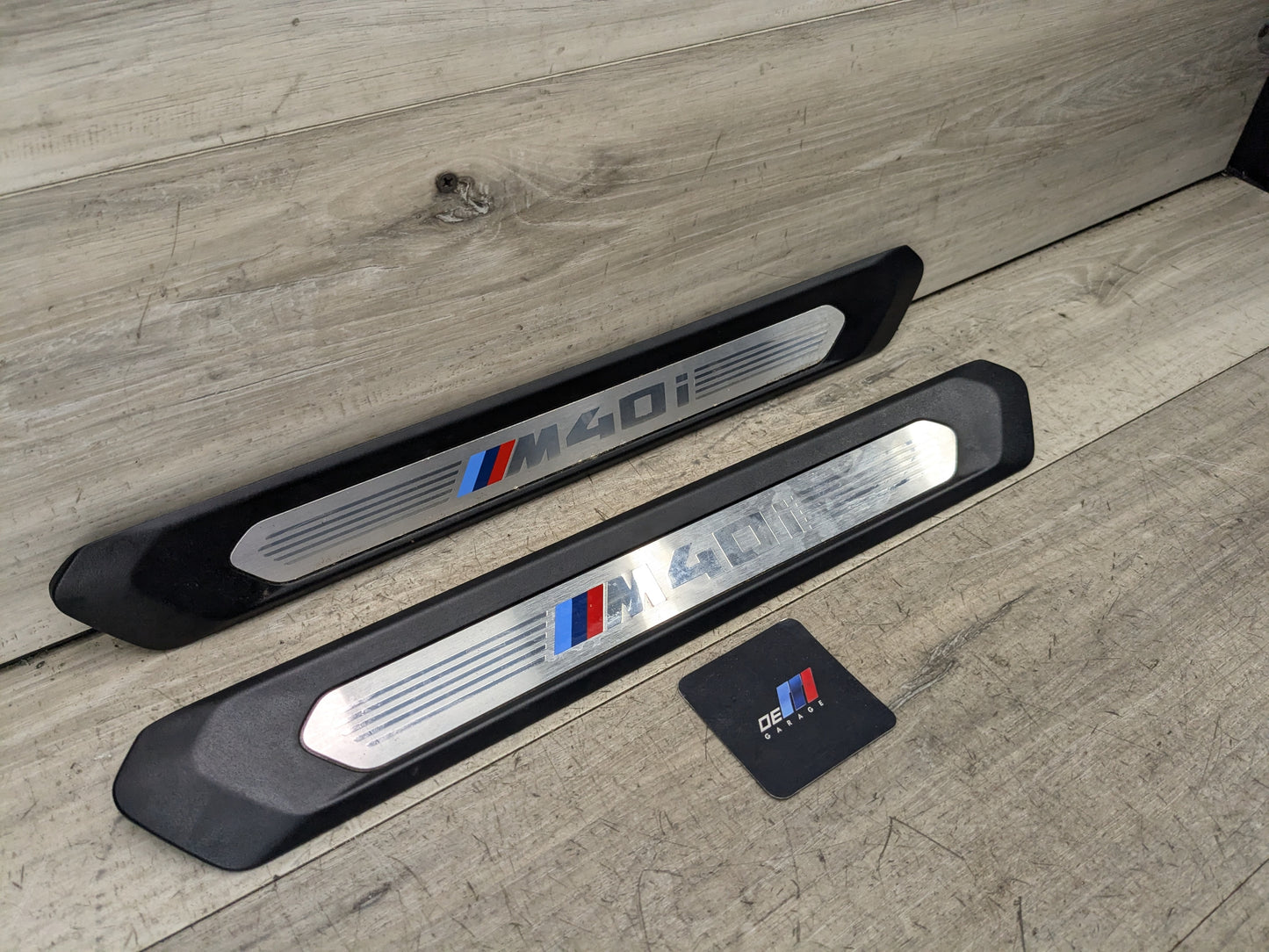 18-21 OEM BMW G01 G02 M40i X3 X4 Front Right Left Door Sills Cover Trim Pair