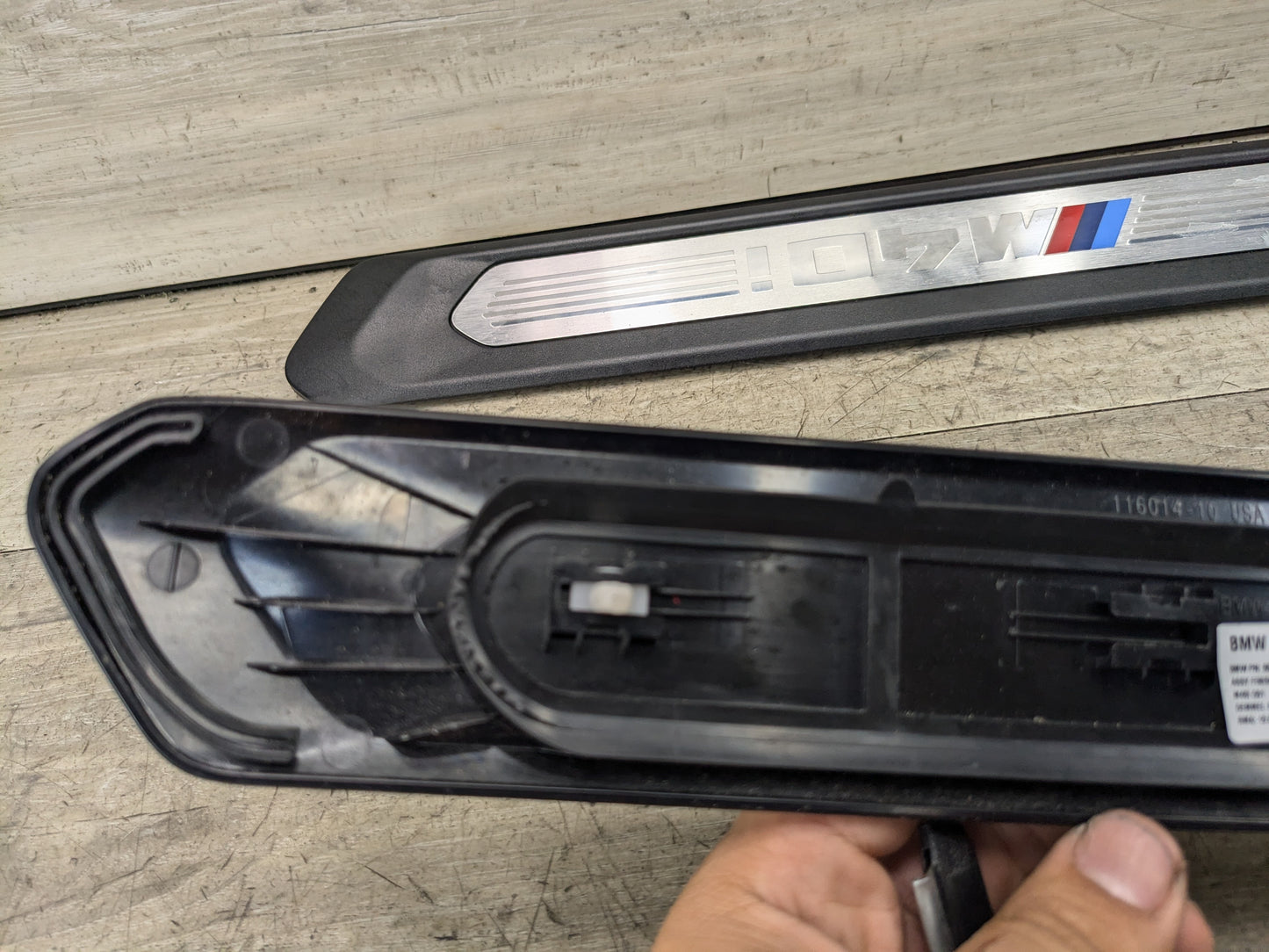 18-21 OEM BMW G01 G02 M40i X3 X4 Front Right Left Door Sills Cover Trim Pair