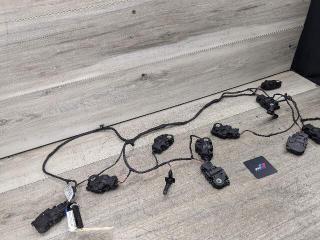 18-23 OEM BMW X3 G01 A/C Heater Flap Door Actuator Wire Wiring Harness Set Of 8