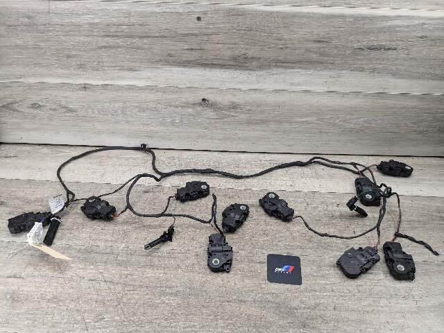 18-23 OEM BMW X3 G01 A/C Heater Flap Door Actuator Wire Wiring Harness Set Of 8