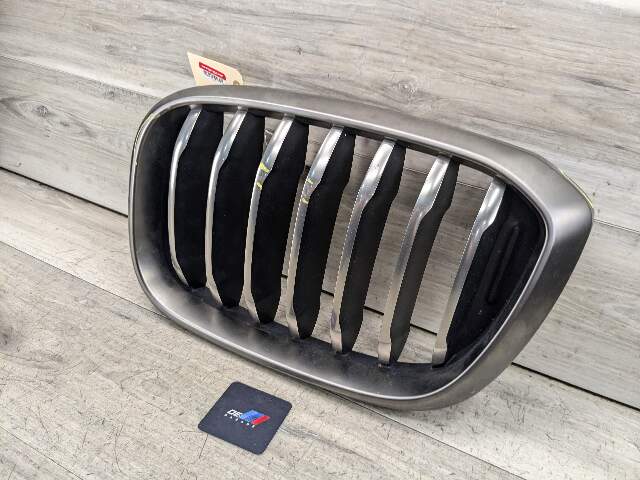 OEM BMW G01 G02 X3 X4 M40 Front Left Driver Upper Bumper Kidney Grill Chrome