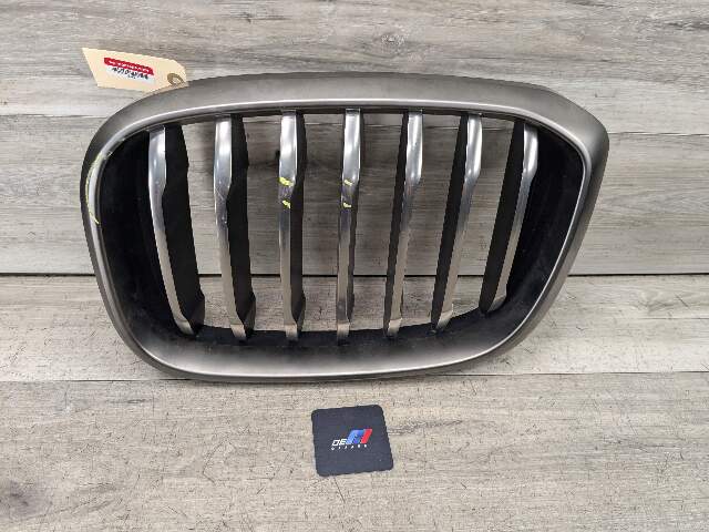 OEM BMW G01 G02 X3 X4 M40 Front Left Driver Upper Bumper Kidney Grill Chrome
